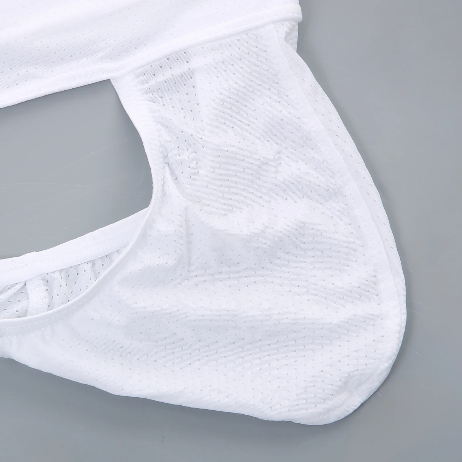 Men Gym Briefs Big Pouch Underwear Man Sport Exercise Athletic Underpants Fitness High-Cut Wide Waistband Comfy Bodybuilding