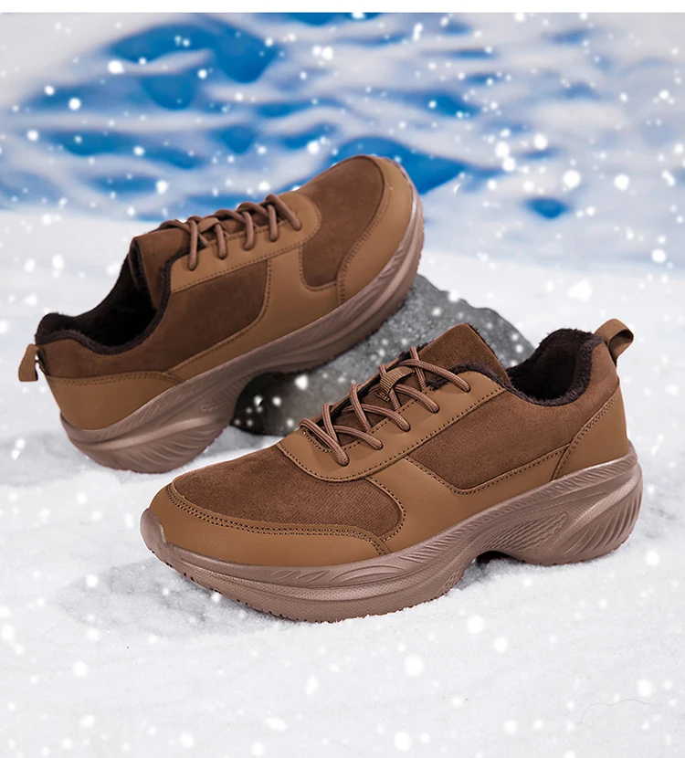 Winter Wide Head Men's Sneakers Unisex Barefoot Comfortable Big Size Warm Casual Shoes Non-slip Hiking Shoes Minimalist Shoes