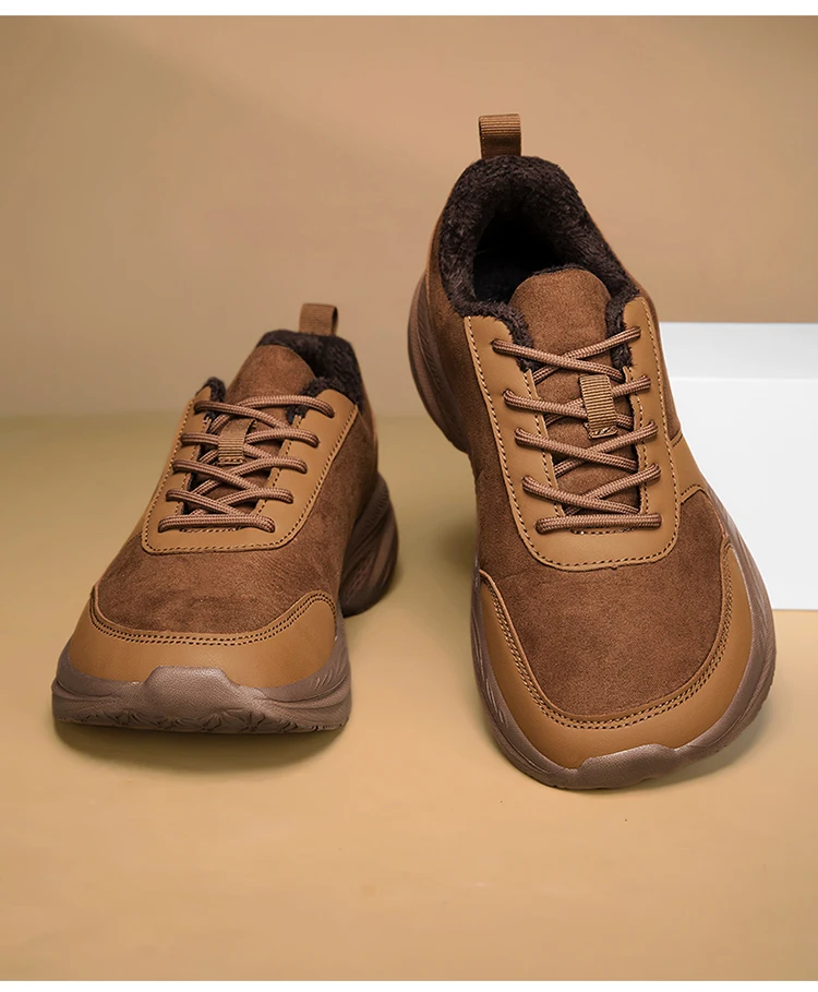 Winter Wide Head Men's Sneakers Unisex Barefoot Comfortable Big Size Warm Casual Shoes Non-slip Hiking Shoes Minimalist Shoes