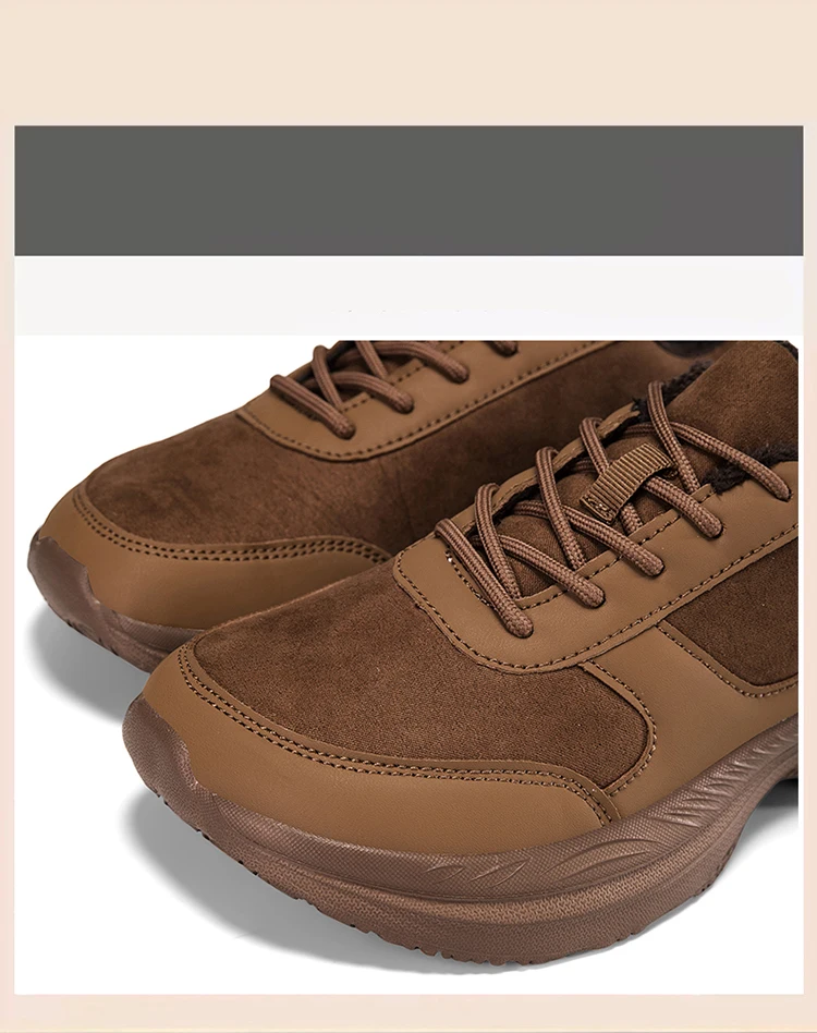 Winter Wide Head Men's Sneakers Unisex Barefoot Comfortable Big Size Warm Casual Shoes Non-slip Hiking Shoes Minimalist Shoes
