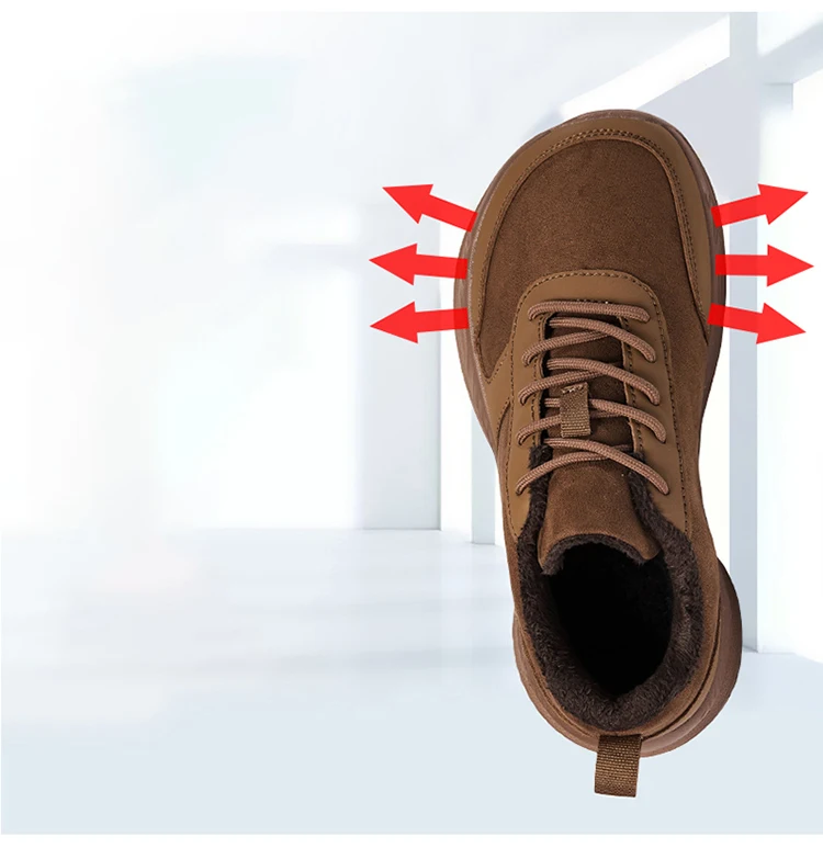 Winter Wide Head Men's Sneakers Unisex Barefoot Comfortable Big Size Warm Casual Shoes Non-slip Hiking Shoes Minimalist Shoes