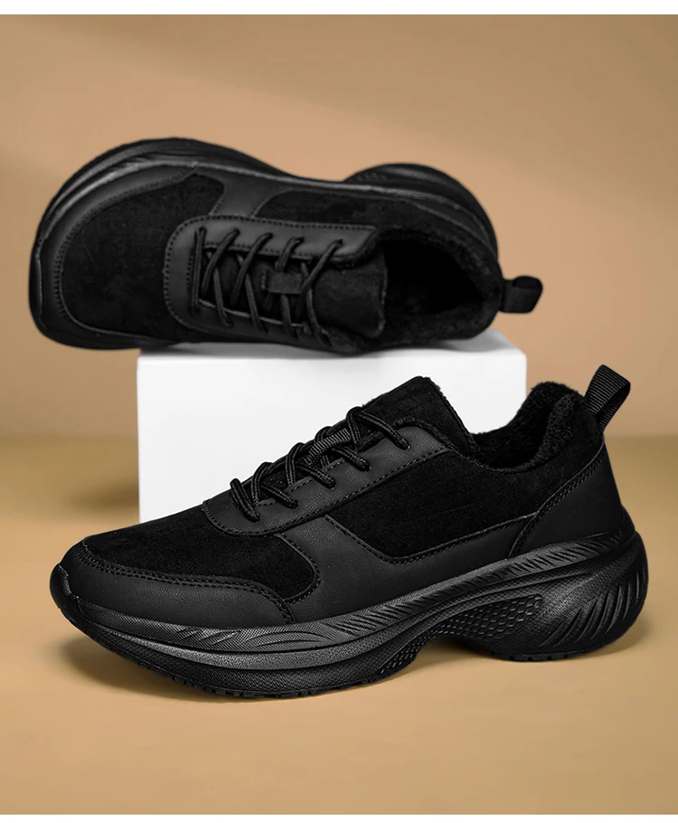 Winter Wide Head Men's Sneakers Unisex Barefoot Comfortable Big Size Warm Casual Shoes Non-slip Hiking Shoes Minimalist Shoes