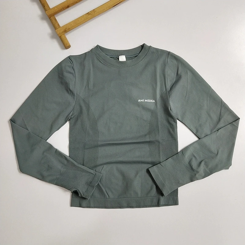 Women's Buttery Soft Crew Neck Compression Long Sleeve - Quick Dry Athletic Top for Yoga Running Gym