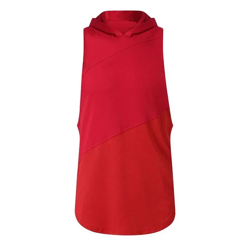 Bodybuilding Cotton Vest HoodiesTank Tops Men Gym  Sleeveless Shirt Fitness Mens Workout Clothing