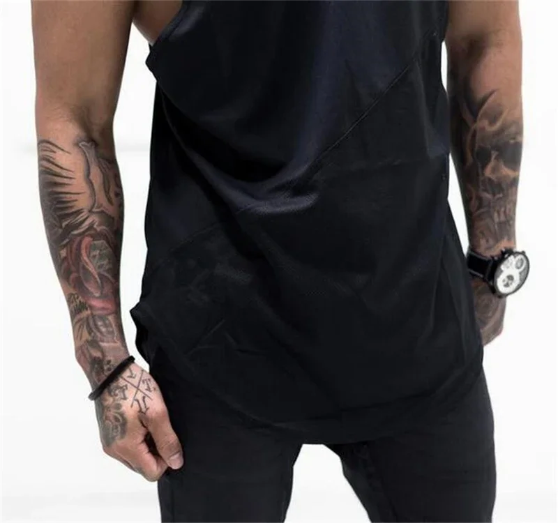 Bodybuilding Cotton Vest HoodiesTank Tops Men Gym  Sleeveless Shirt Fitness Mens Workout Clothing