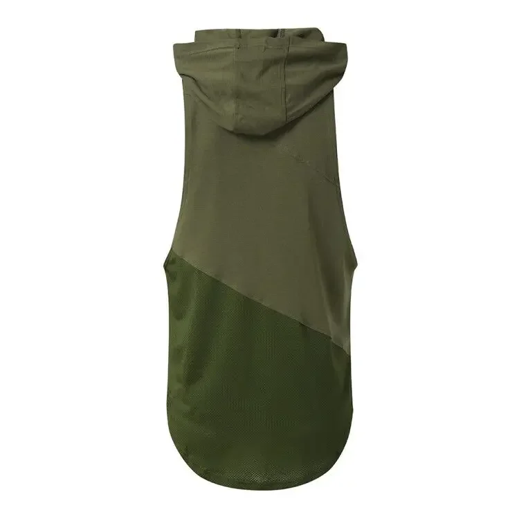 Bodybuilding Cotton Vest HoodiesTank Tops Men Gym  Sleeveless Shirt Fitness Mens Workout Clothing