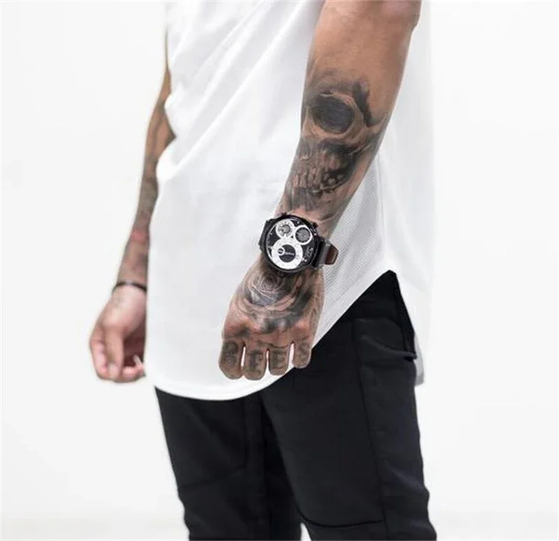 Bodybuilding Cotton Vest HoodiesTank Tops Men Gym  Sleeveless Shirt Fitness Mens Workout Clothing