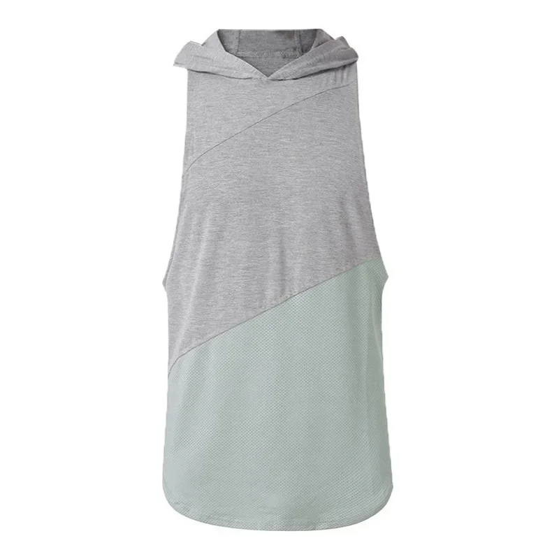 Bodybuilding Cotton Vest HoodiesTank Tops Men Gym  Sleeveless Shirt Fitness Mens Workout Clothing