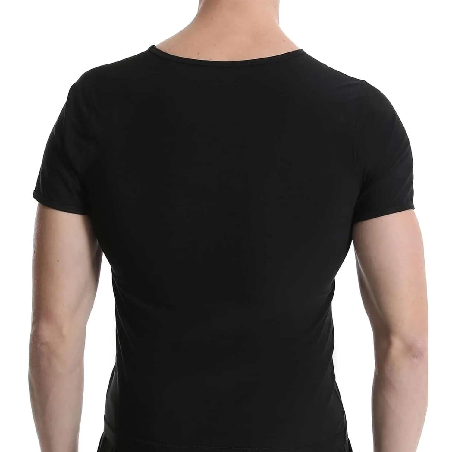 1pcs Sauna Sweat Suit Shapewear Top Short Sleeves Men Performance T-Shirt Comfortable Workout Tee Men's Body