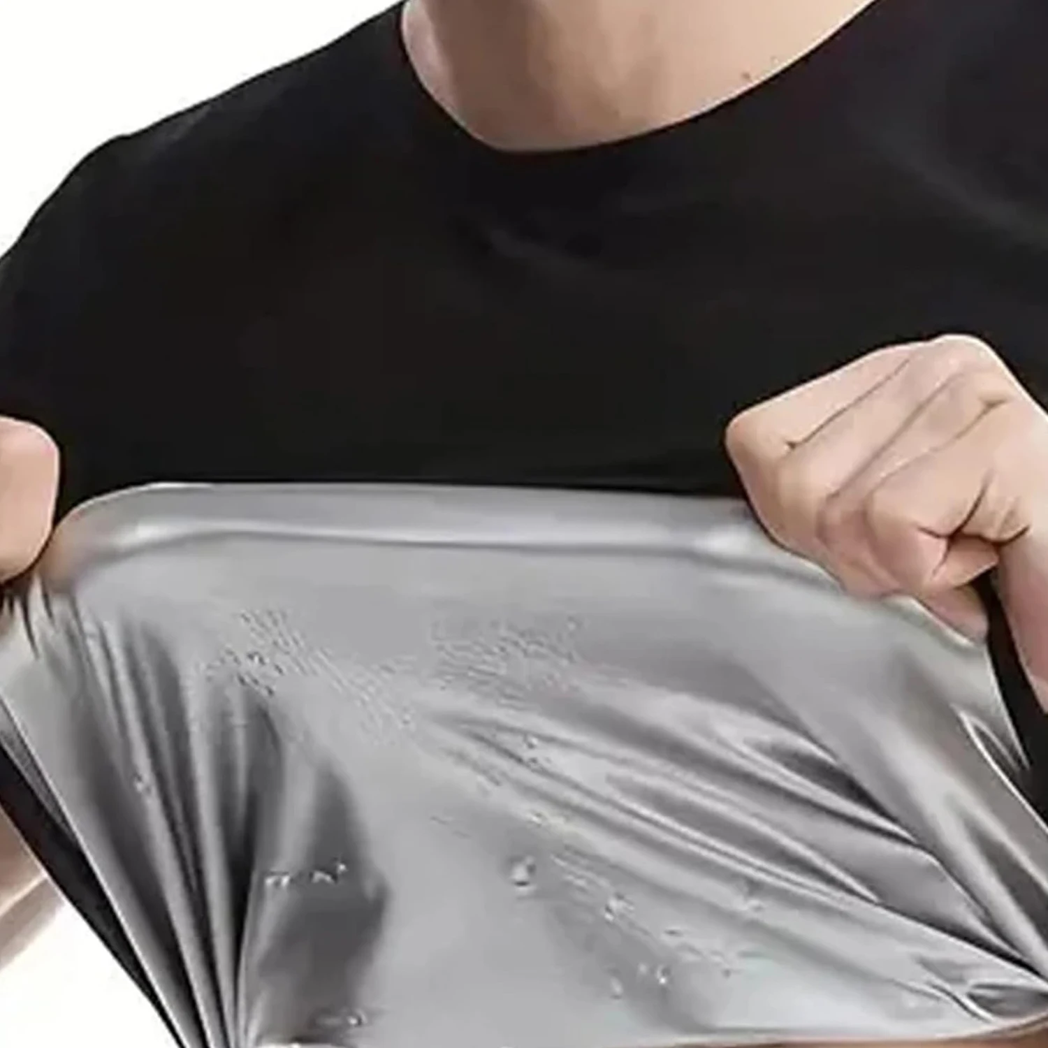 1pcs Sauna Sweat Suit Shapewear Top Short Sleeves Men Performance T-Shirt Comfortable Workout Tee Men's Body