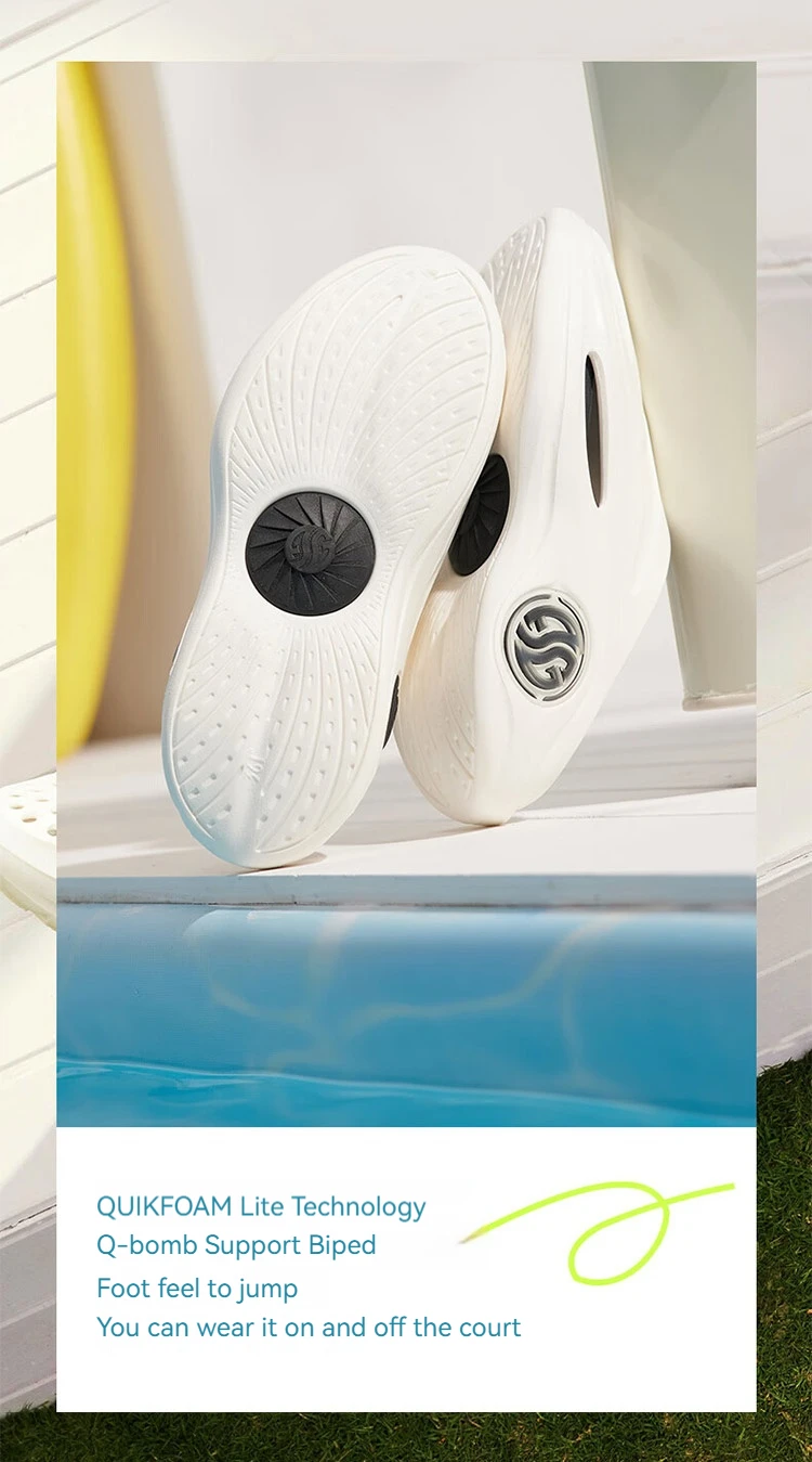 361 Degrees AG Whale 2 Men and Women's Trendy Slippers Anti-slip Deodorization Soft Comfortable Thick Bottom Slippers 672421103