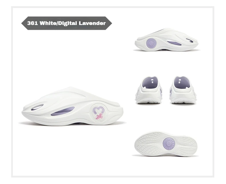 361 Degrees AG Whale 2 Men and Women's Trendy Slippers Anti-slip Deodorization Soft Comfortable Thick Bottom Slippers 672421103