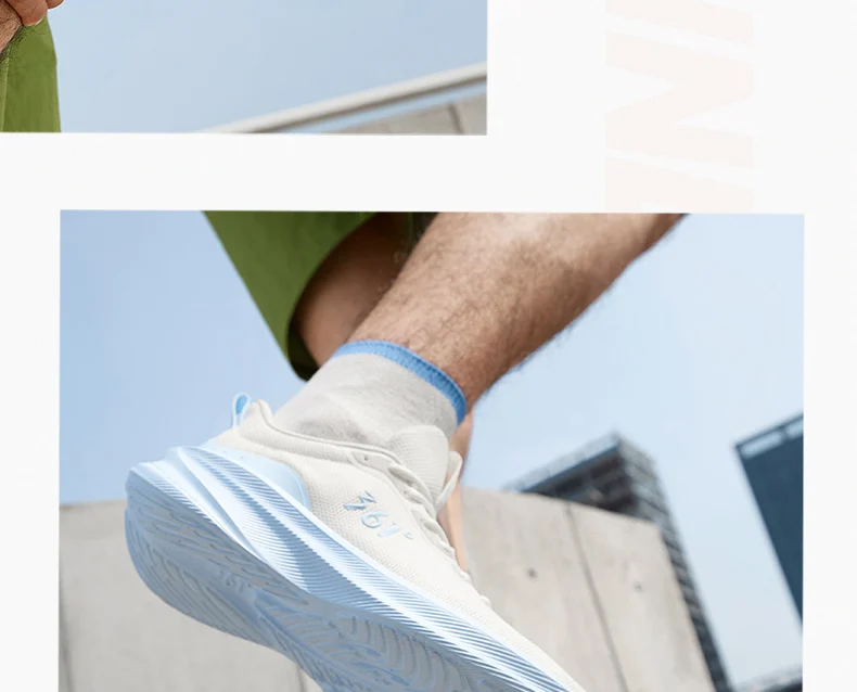 361 Degrees Fengye 5.0 Men's Daily Running Shoes Durable Stable Lightweight Elastic Rebound Breathable Male Sneakers 672542210F