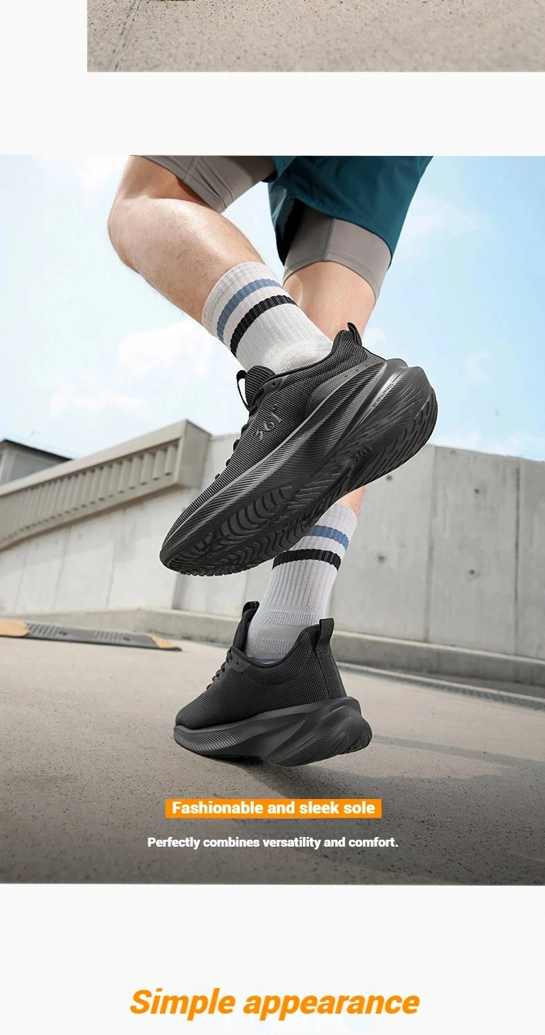 361 Degrees Fengye 5.0 Men's Daily Running Shoes Durable Stable Lightweight Elastic Rebound Breathable Male Sneakers 672542210F