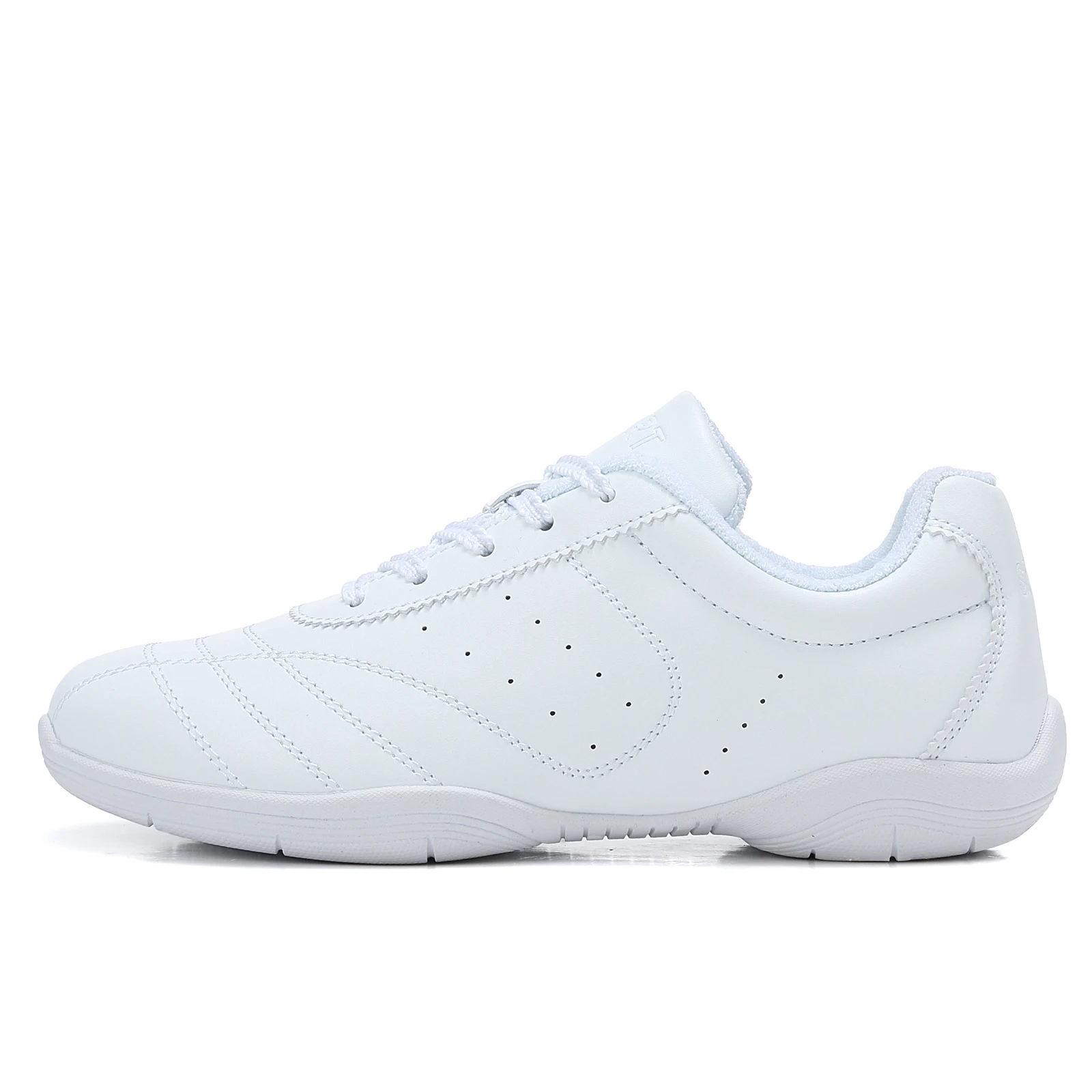 White Cheer Shoes For Girls Women Breathable Cheerleading Dance Shoes Comfortable Aerobics Sports Sneakers 2555