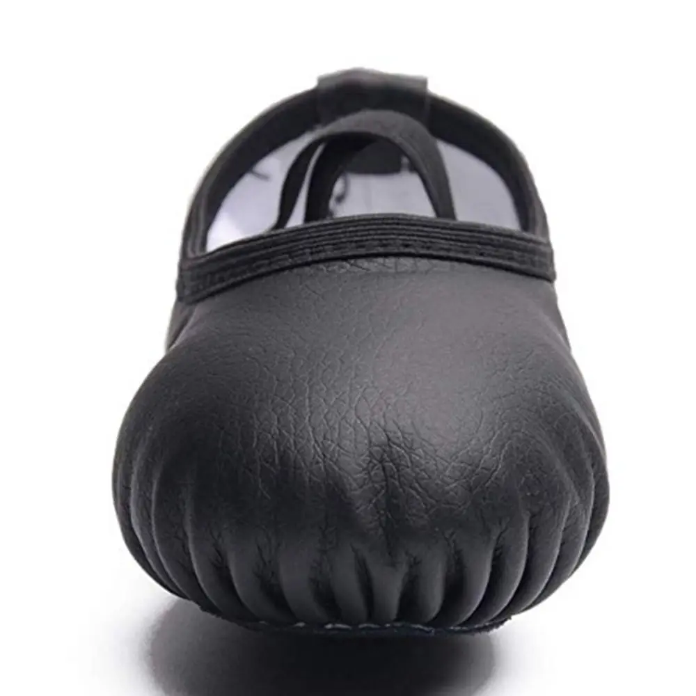 Durable Soft Ballet Shoes PU Leather Full Sole Women's Ballet Slipper Breathable Size 32-40 Dance Shoes