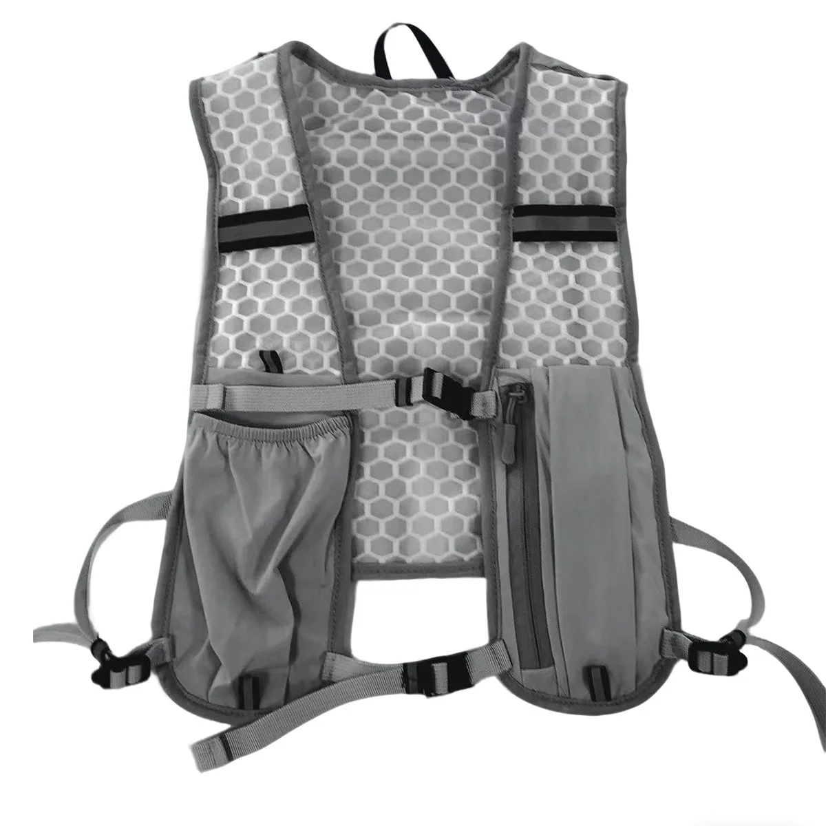Reflective Lightweight Running Vest for Biking & Sports with Hydration Chest Pack Phone Storage Pocket Outdoor Gear
