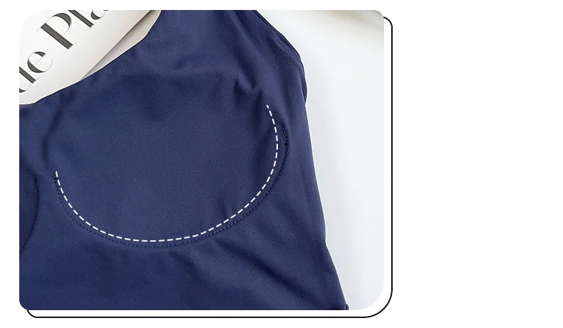 Women's Sexy Hang The Neck Fitness Sports Bras Shockproof Breathable Comfortable Cycling Running Outdoor Leisure Yoga Vest