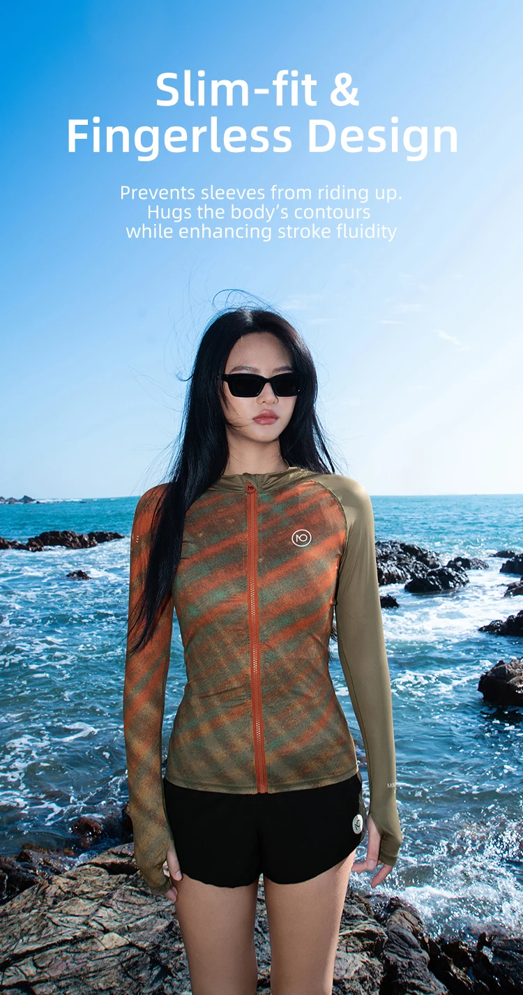 Nu-June Women Surf Suit 2 Pieces Set Rashguard Swimming Zipper Long Sleeves Surfing Shirts and Pants UV Protection Wetsuits