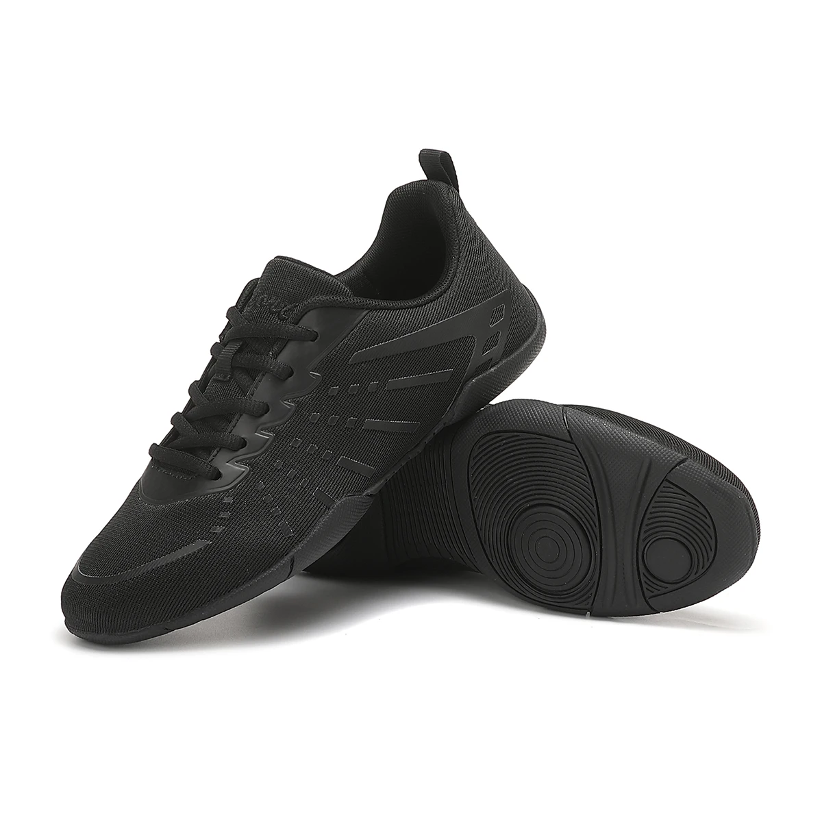 2411 Girls White Cheerleading Sneakers Mesh Upper Breathable Aerobics Shoes Non‑slip Soft Sole Youth Women Dancing Sports Shoes