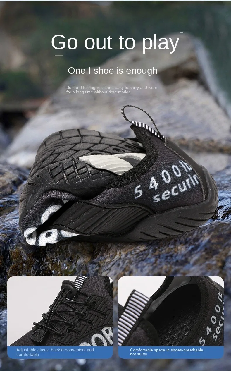 Wading Shoes Men's Women's Quick Dry Outdoor Beach Walking Sneakers Elastic Non-slip Water Footwear Upstream Sneakers Aqua Shoes