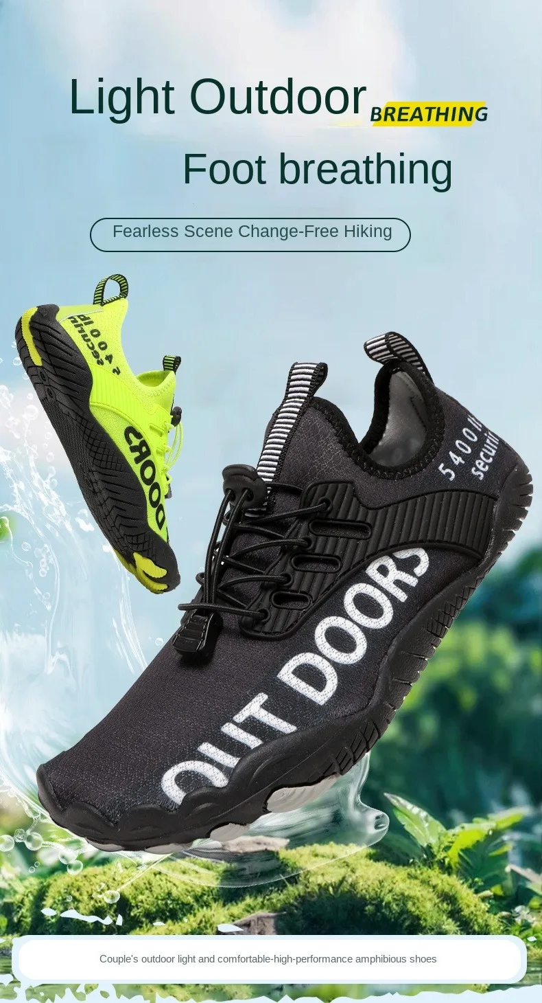Wading Shoes Men's Women's Quick Dry Outdoor Beach Walking Sneakers Elastic Non-slip Water Footwear Upstream Sneakers Aqua Shoes