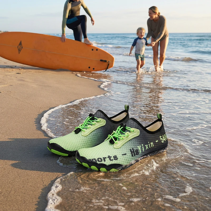 Wading Shoes Men's Women's Quick Dry Outdoor Beach Walking Sneakers Elastic Non-slip Water Footwear Upstream Sneakers Aqua Shoes