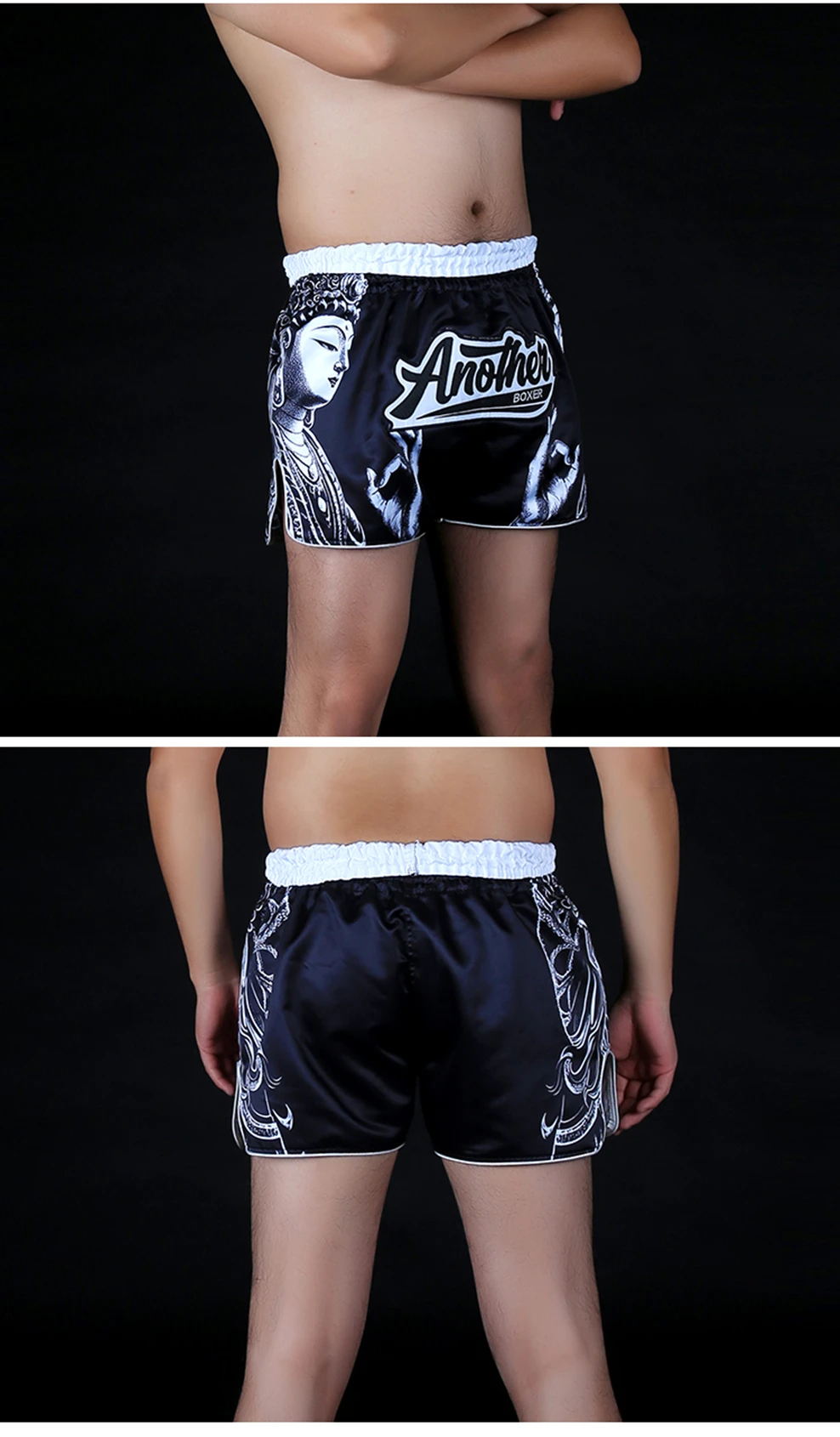ANOTHERBOXER Shorts Muay Thai, New Sublimated Thai Boxing Shorts Women Men Martial Arts MMA BJJ Fight Wear Kickboxing Shorts