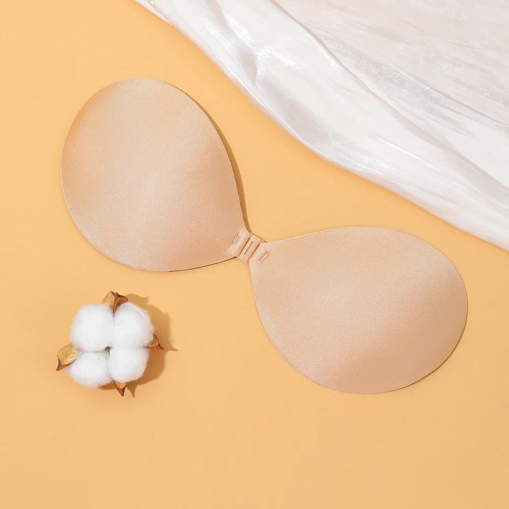 1/2/3pcs Sujetador Women'S Bra Invisible Push Up Bra Self-Adhesive Silicone Seamless Front Closure Sticky Backless Strapless Bra
