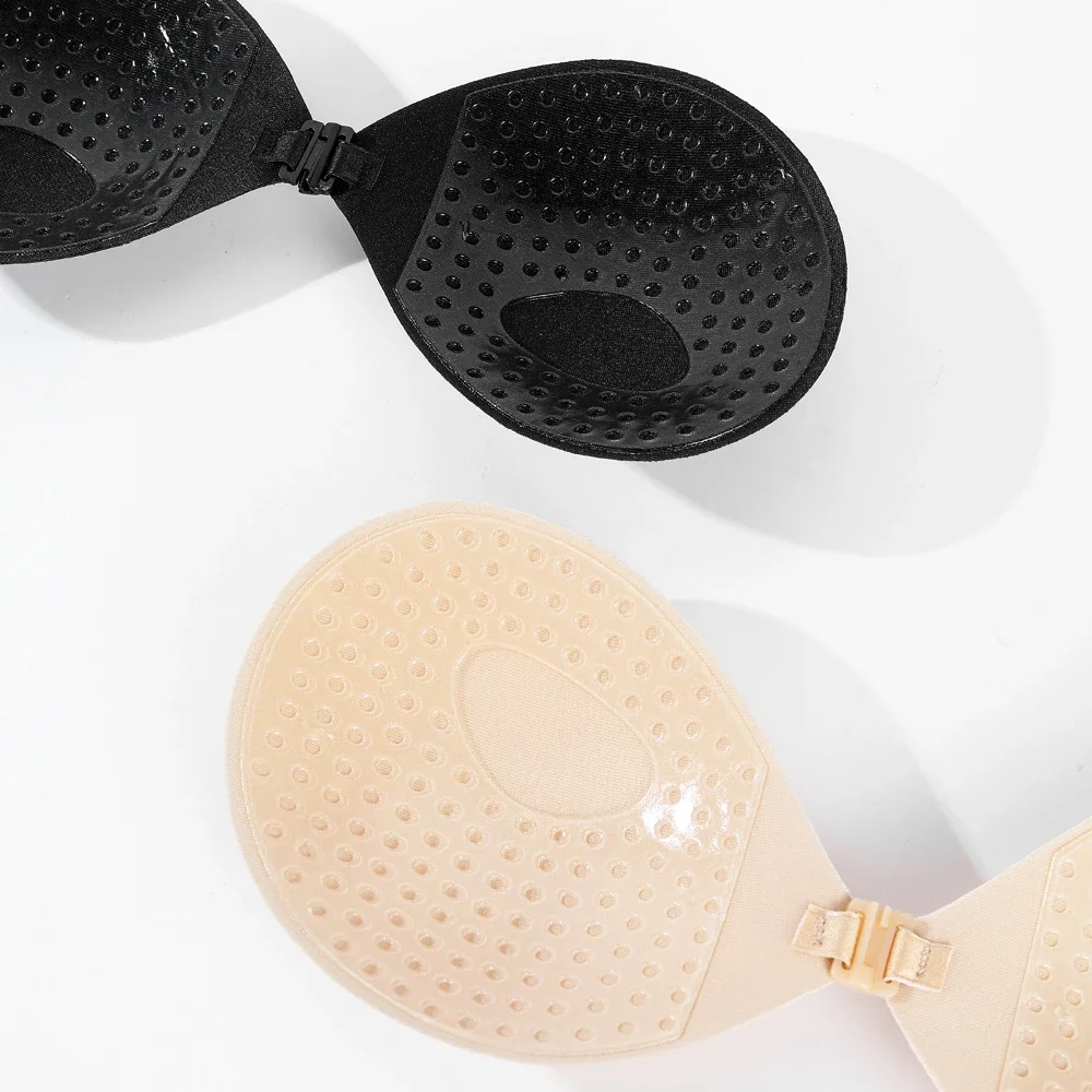 1/2/3pcs Sujetador Women'S Bra Invisible Push Up Bra Self-Adhesive Silicone Seamless Front Closure Sticky Backless Strapless Bra