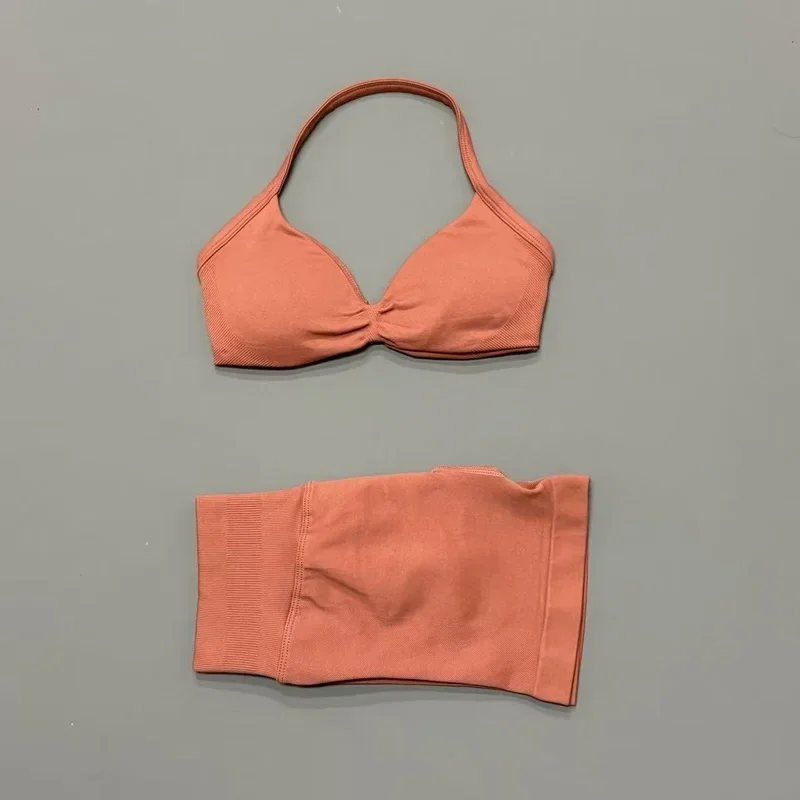 2PCS HISTELLO Seamless Gym Yoga Set Push Up Bra Scrunch Butt Lift Leggings Body Shaping Breathable Comfort Yoga Women Wear