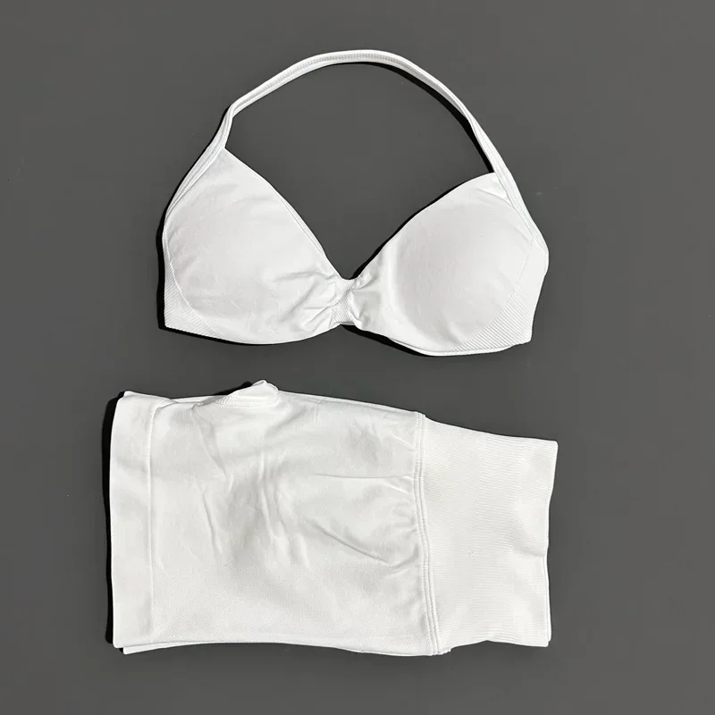 2PCS HISTELLO Seamless Gym Yoga Set Push Up Bra Scrunch Butt Lift Leggings Body Shaping Breathable Comfort Yoga Women Wear