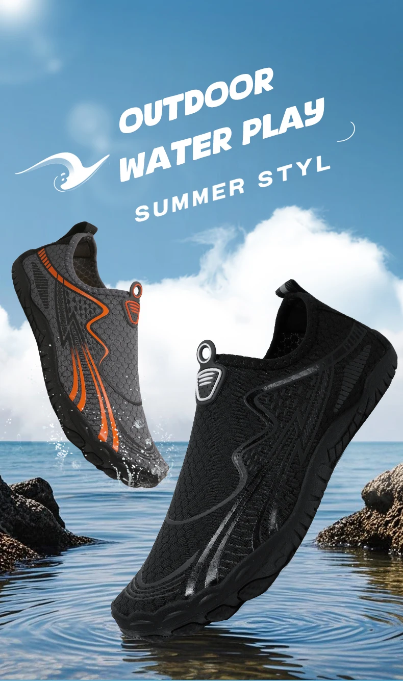 Quick-Drying Beach Seaside Water Shoes Unisex Swimming Aqua Slippers Indoor Fitness Outdoor Activities Five Finger Sandal 36-46
