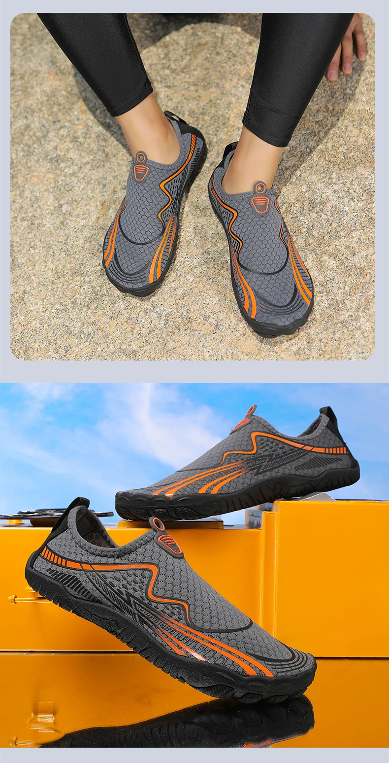 Quick-Drying Beach Seaside Water Shoes Unisex Swimming Aqua Slippers Indoor Fitness Outdoor Activities Five Finger Sandal 36-46