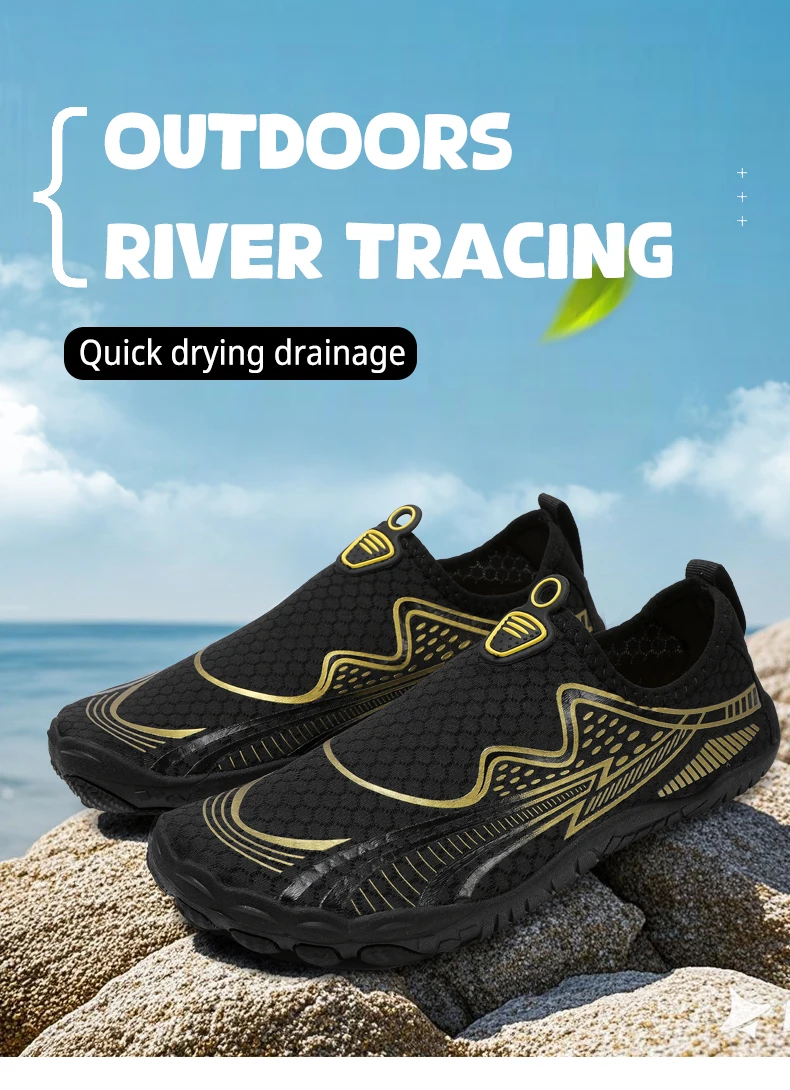 Quick-Drying Beach Seaside Water Shoes Unisex Swimming Aqua Slippers Indoor Fitness Outdoor Activities Five Finger Sandal 36-46