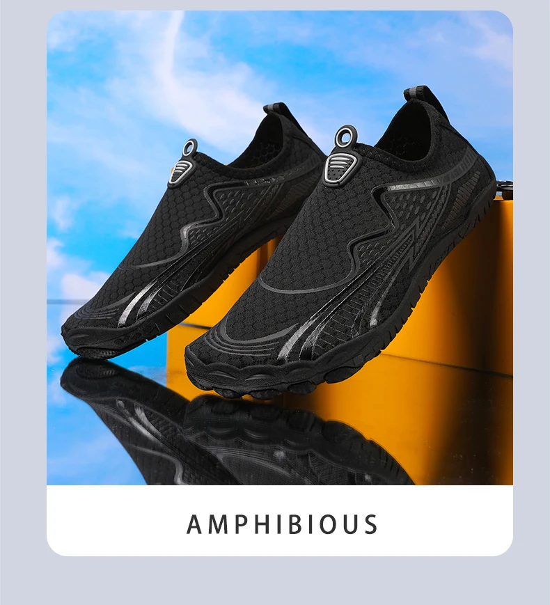 Quick-Drying Beach Seaside Water Shoes Unisex Swimming Aqua Slippers Indoor Fitness Outdoor Activities Five Finger Sandal 36-46