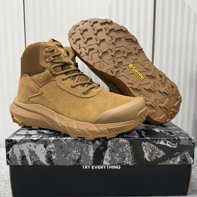 Classic Brand Comfortable Anti Slip Outdoor Hiking Shoe Designer Mid-Top Trekking Sneaker Zipper Wearable Mountain Climbing Boot