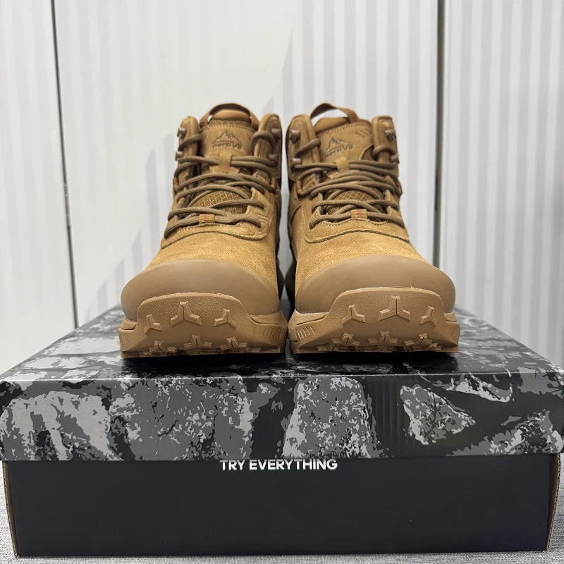 Classic Brand Comfortable Anti Slip Outdoor Hiking Shoe Designer Mid-Top Trekking Sneaker Zipper Wearable Mountain Climbing Boot