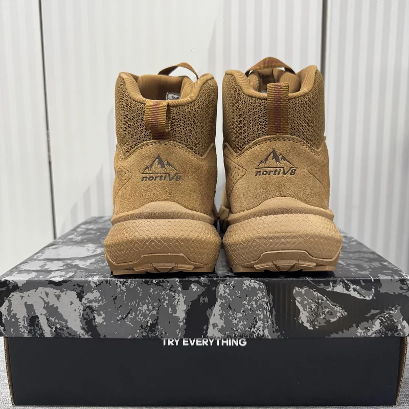 Classic Brand Comfortable Anti Slip Outdoor Hiking Shoe Designer Mid-Top Trekking Sneaker Zipper Wearable Mountain Climbing Boot