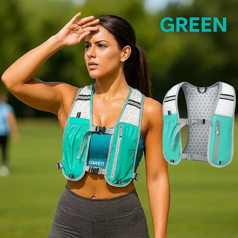 For Marathon trail Running Vest Lightweight Hiking Vest Backpack Reflective Hydration Water Bladderr Pack With Phone Pocket