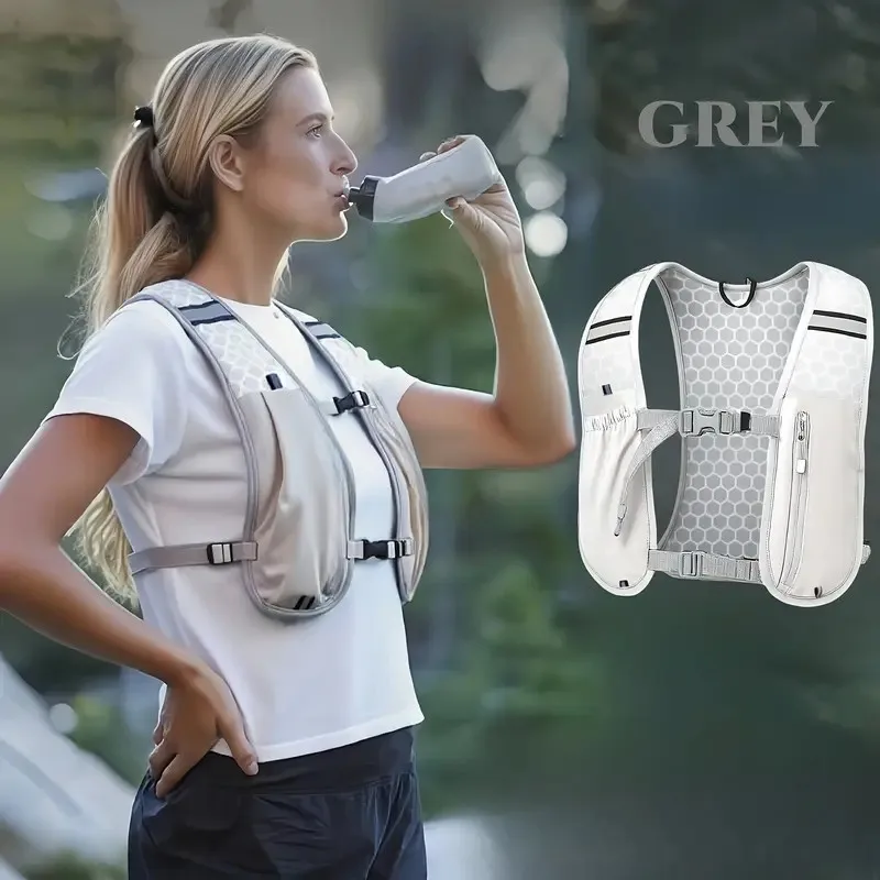 For Marathon trail Running Vest Lightweight Hiking Vest Backpack Reflective Hydration Water Bladderr Pack With Phone Pocket