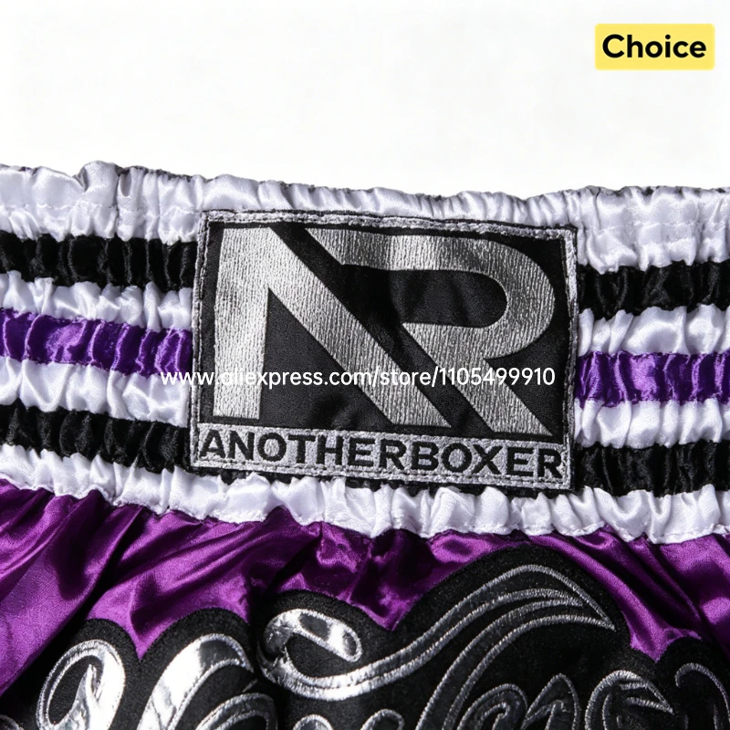 Men's Women's High Elastic Boxing Shorts Pink Green Muay Thai Shorts for Boy Girl Sanda Fight Shorts for Fitness & Martial Arts