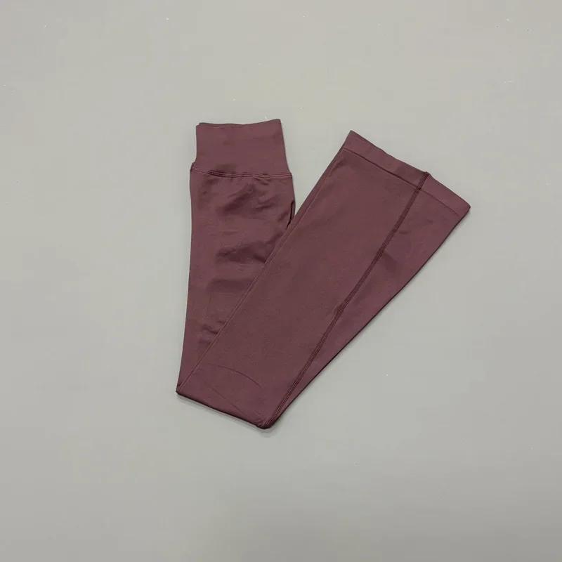 HISTELLO Fitness Flared Leggings Women Sexy High Elastic Seamless Yoga Pants Scrunch Butt Lift Tummy Control Gym Sports Tight