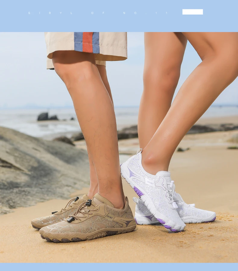 Men Quick-Drying Water Shoes Women Barefoot Beach Shoes Non-Slip Breathable Beach Swimming Pool Yoga Hiking Sports Shoes Unisex