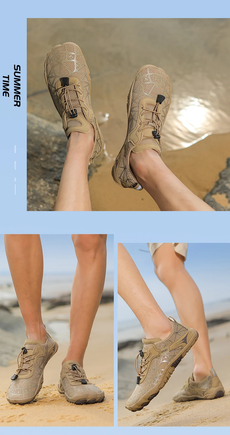 Men Quick-Drying Water Shoes Women Barefoot Beach Shoes Non-Slip Breathable Beach Swimming Pool Yoga Hiking Sports Shoes Unisex
