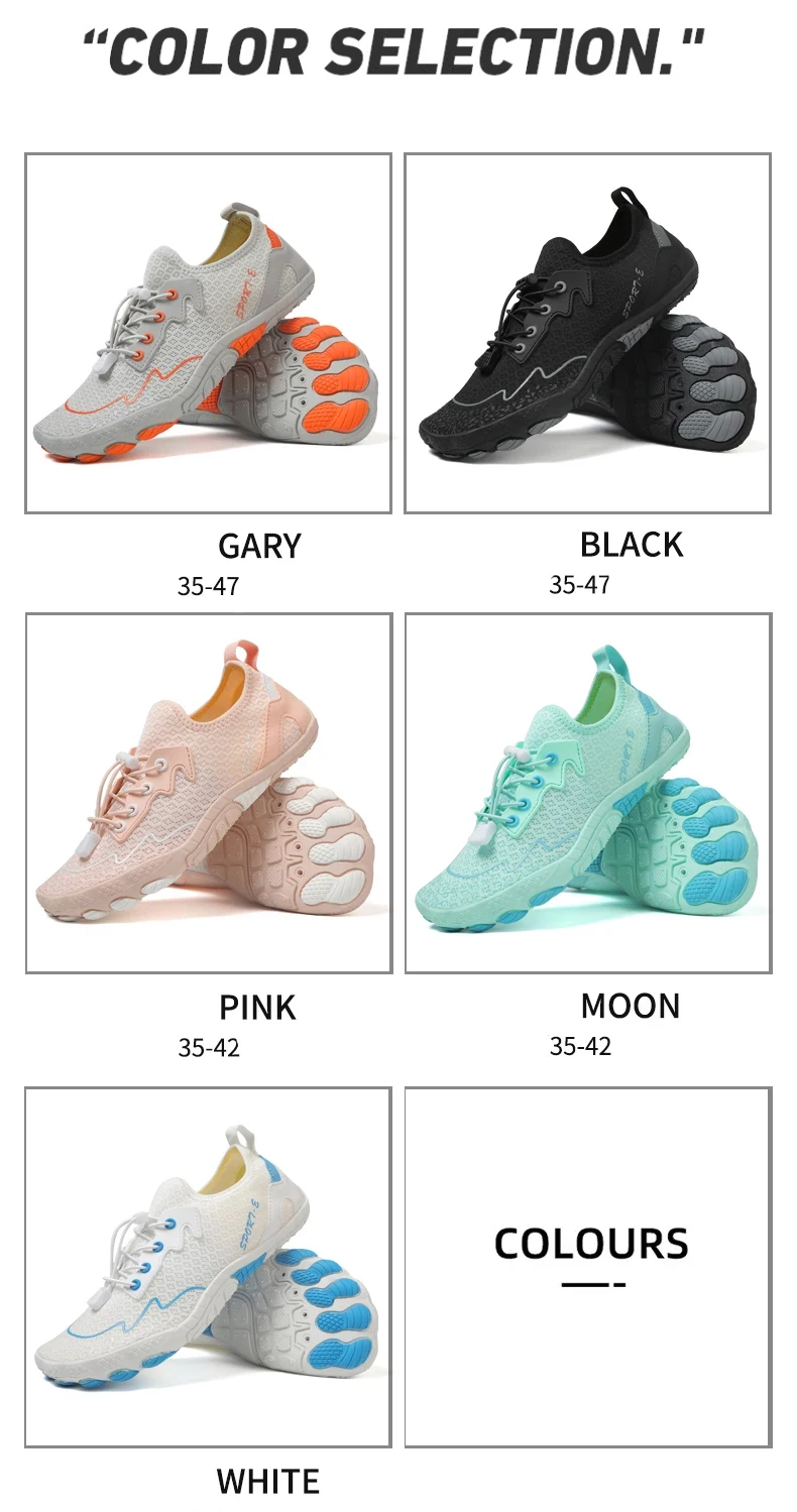 Men Quick-Drying Water Shoes Women Barefoot Beach Shoes Non-Slip Breathable Beach Swimming Pool Yoga Hiking Sports Shoes Unisex