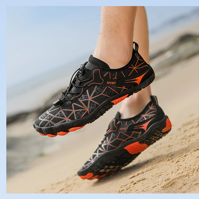 Men Quick-Drying Water Shoes Women Barefoot Beach Shoes Non-Slip Breathable Beach Swimming Pool Yoga Hiking Sports Shoes Unisex