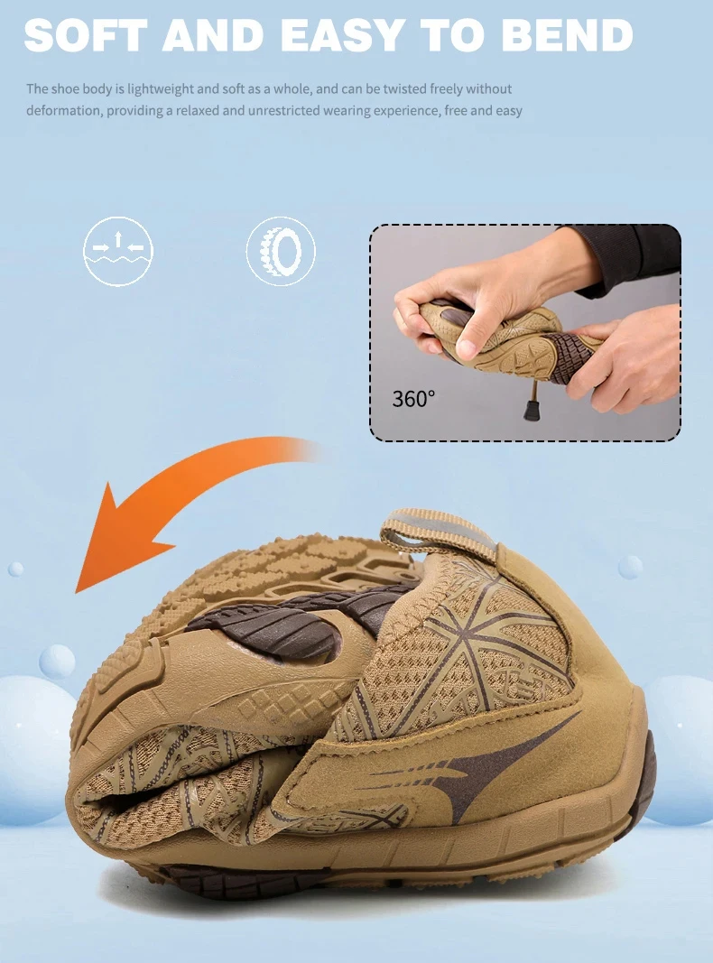 Men Quick-Drying Water Shoes Women Barefoot Beach Shoes Non-Slip Breathable Beach Swimming Pool Yoga Hiking Sports Shoes Unisex