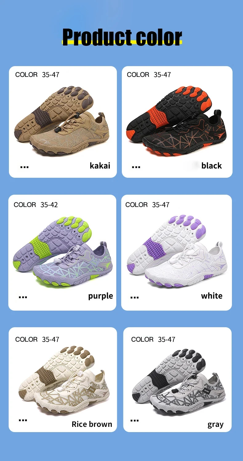 Men Quick-Drying Water Shoes Women Barefoot Beach Shoes Non-Slip Breathable Beach Swimming Pool Yoga Hiking Sports Shoes Unisex