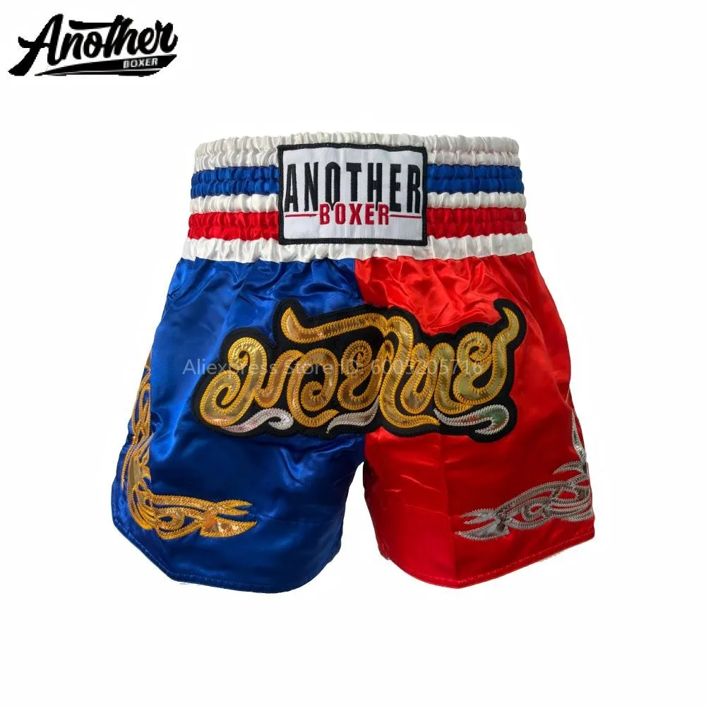 Muay Thai Boxing Shorts for Men Women Kids Embroidery Boxing Shorts Martial Arts BJJ MMA Kickboxing Sparring Training Pants